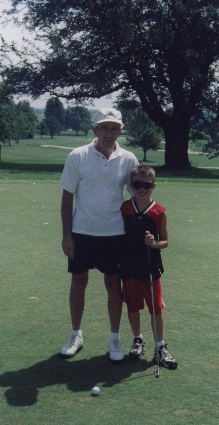 Pa and Josh Golfing
