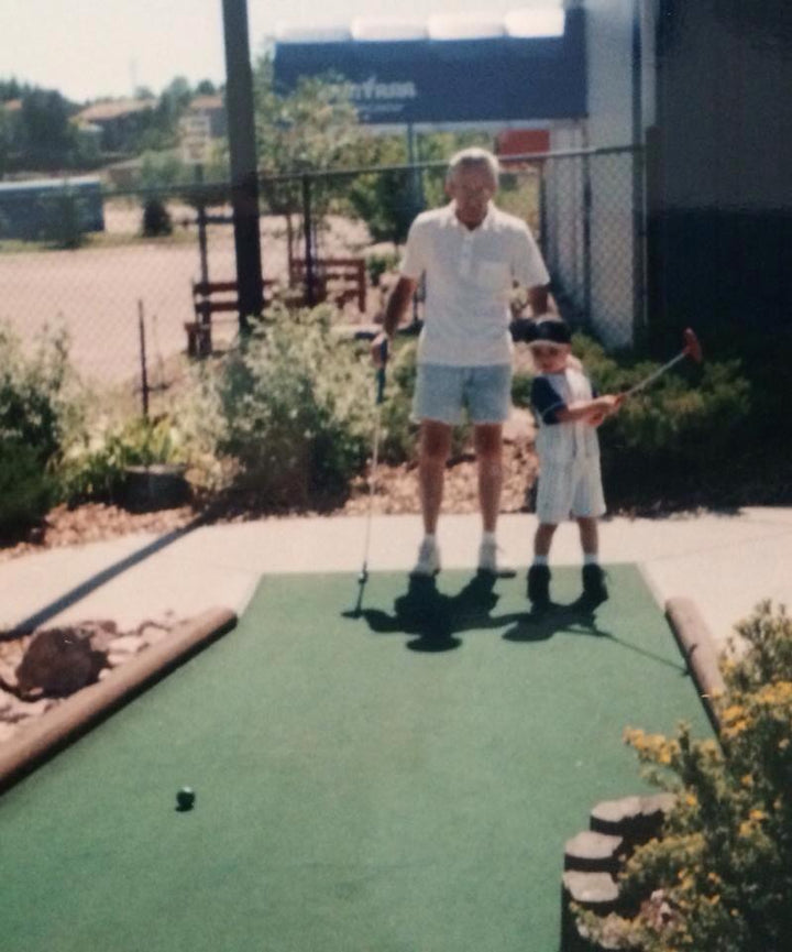 Pa and Josh Mini Golf